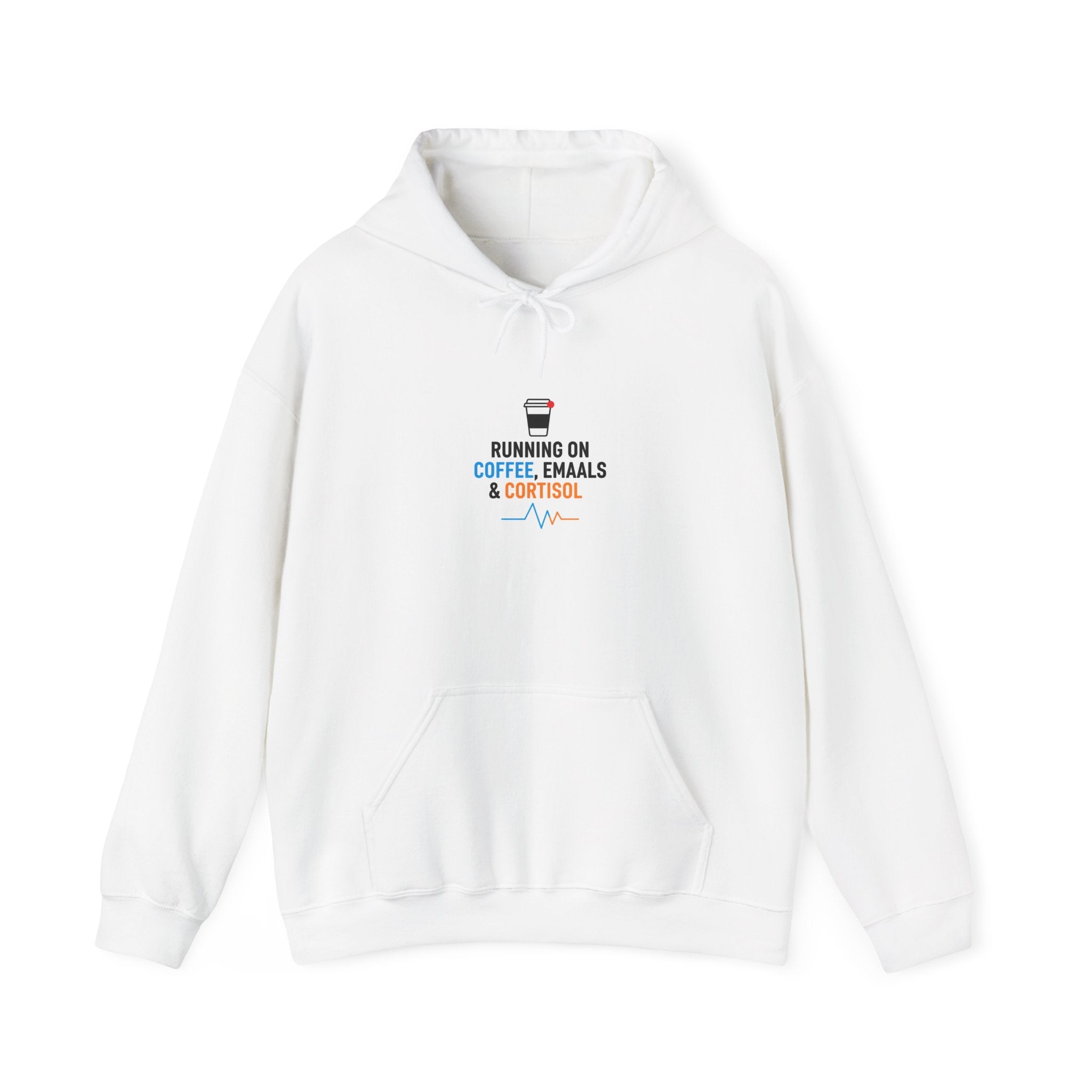 Running on Coffee, Emails & Cortisol Hoodie | cortisol shirt, stress meme