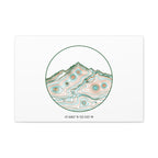 Topographic Contour Line Mountain Canvas, topographic map print | terrain poster
