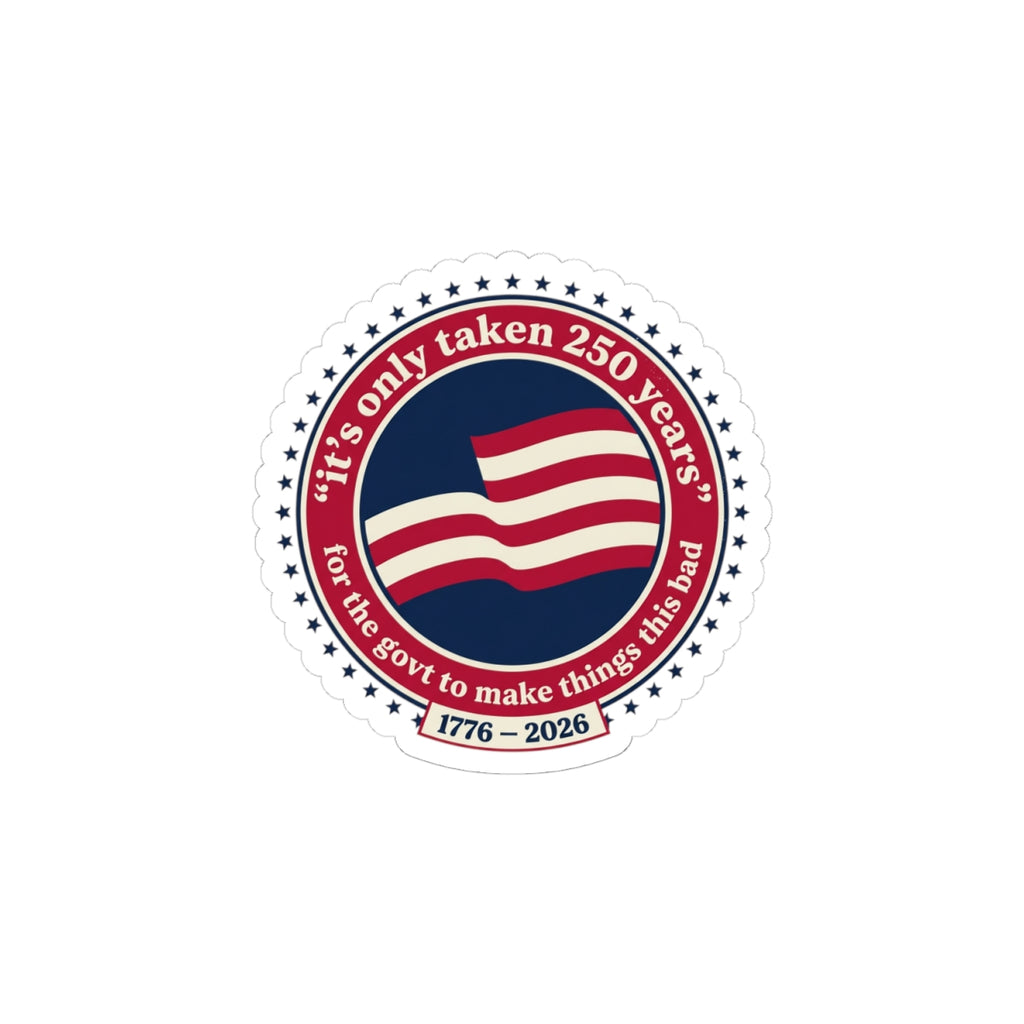 USA 250 Vintage Distressed Flag Sticker | 1776–2026 Memorial Day Americana