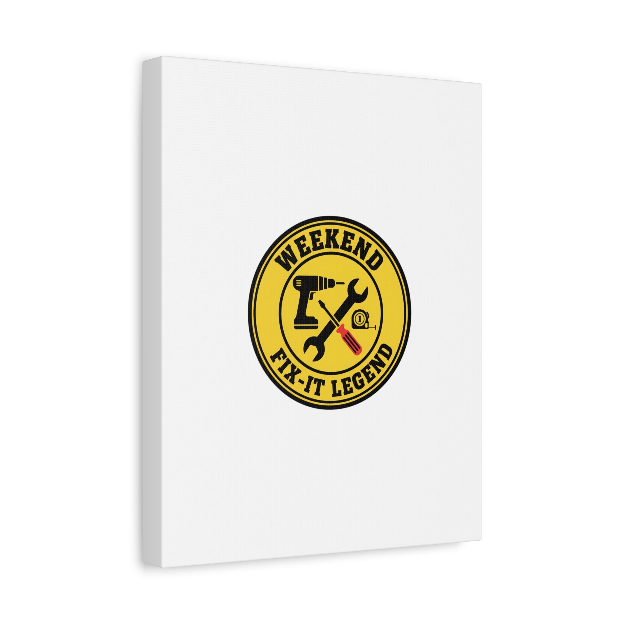 Weekend Fix-It Legend Canvas | DIY maker graphic, workshop tools