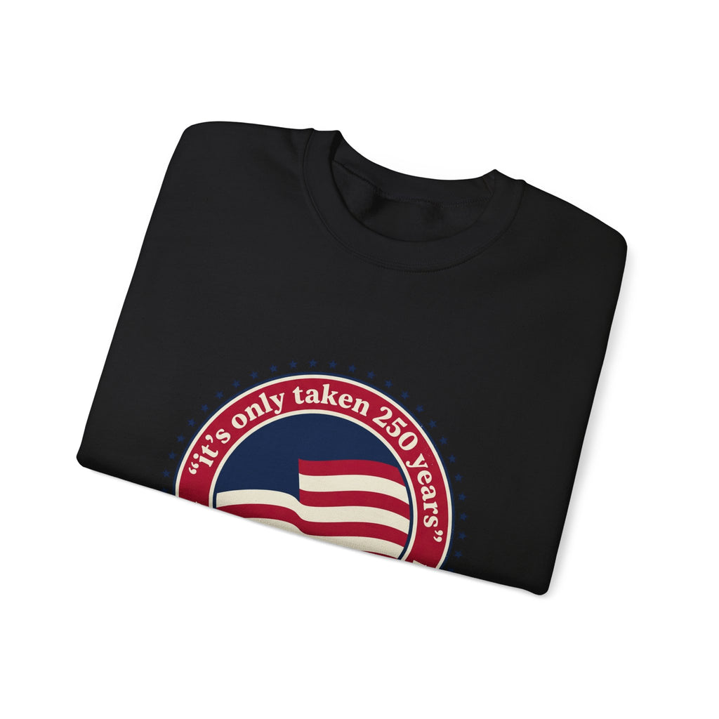 USA 250 Vintage Distressed Flag Crewneck Sweatshirt | 1776–2026 Memorial Day Americana