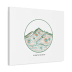 Topographic Contour Line Mountain Canvas, topographic map print | terrain poster