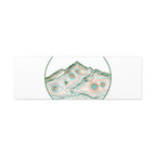 Topographic Contour Line Mountain Canvas, topographic map print | terrain poster