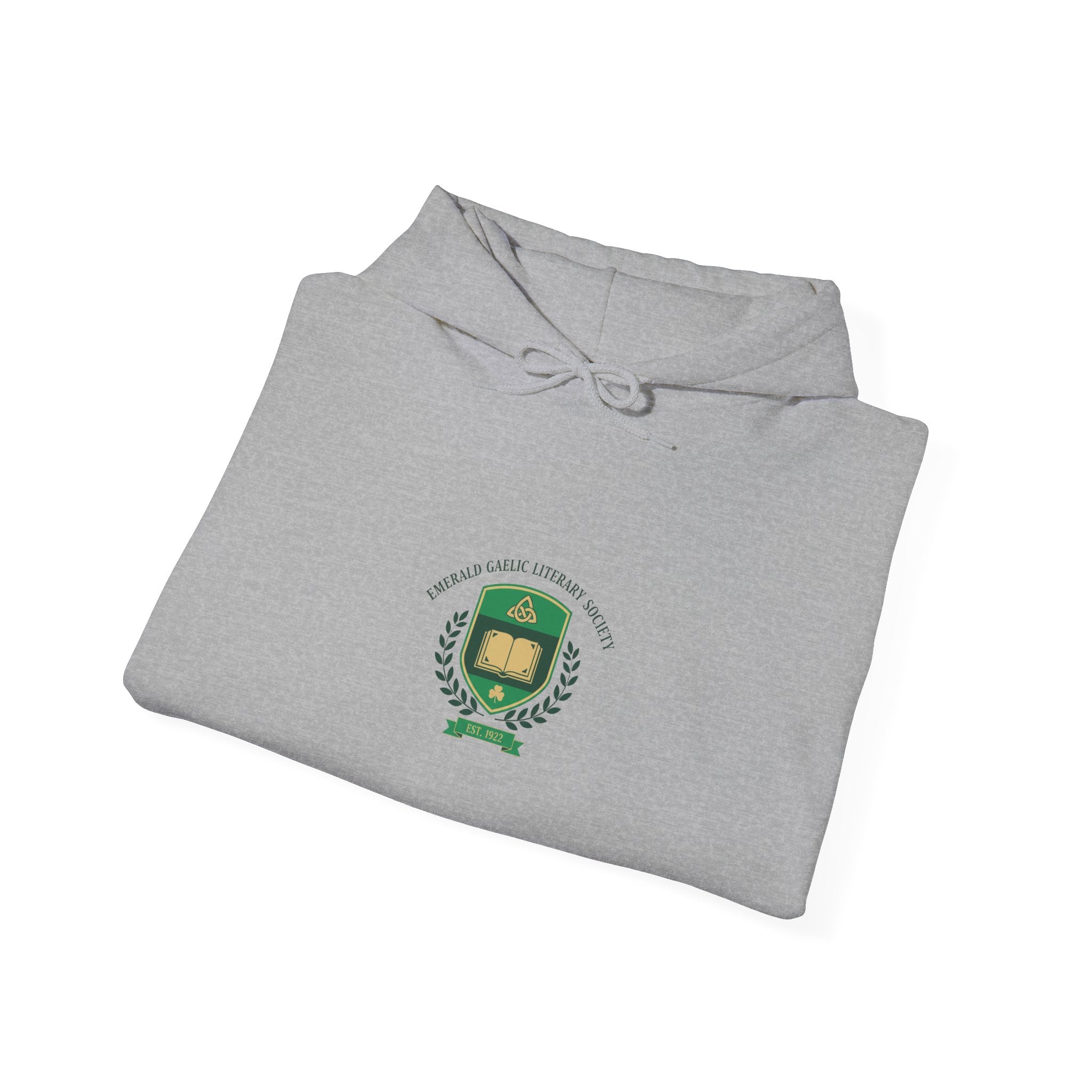Celtic Crest Gaelic Library Hoodie | Irish Heritage Logo, Celtic Knot