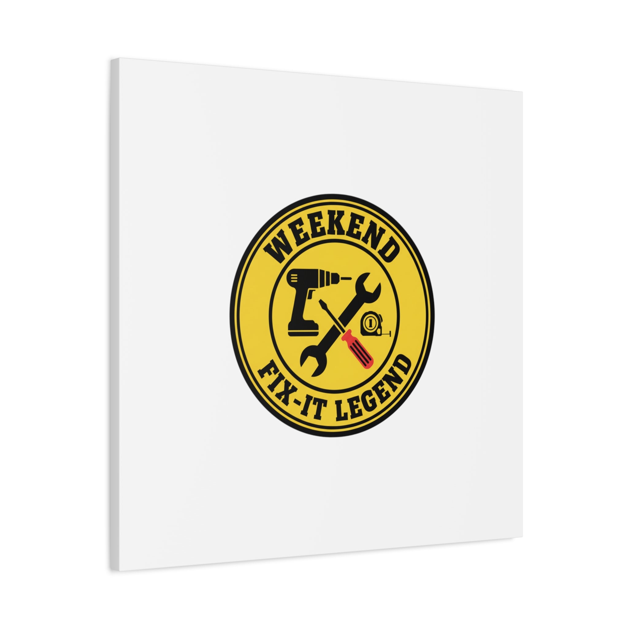 Weekend Fix-It Legend Canvas | DIY maker graphic, workshop tools
