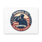 Memorial Day USA 250 Canvas, 1776–2026 Vintage Distressed Patriotic Print