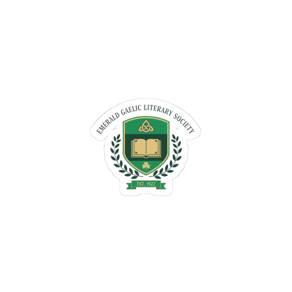 Celtic Crest Sticker | Gaelic serif logo, Irish heritage knotwork