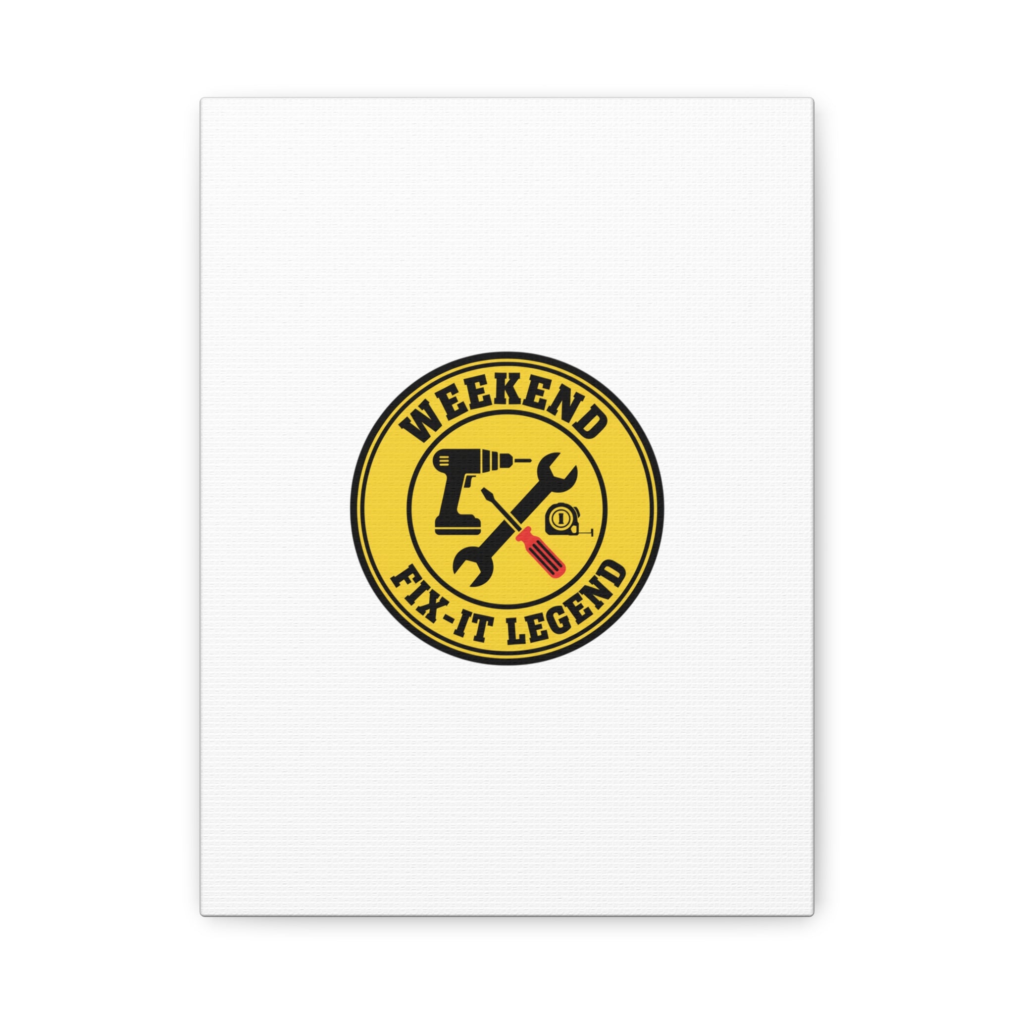 Weekend Fix-It Legend Canvas | DIY maker graphic, workshop tools