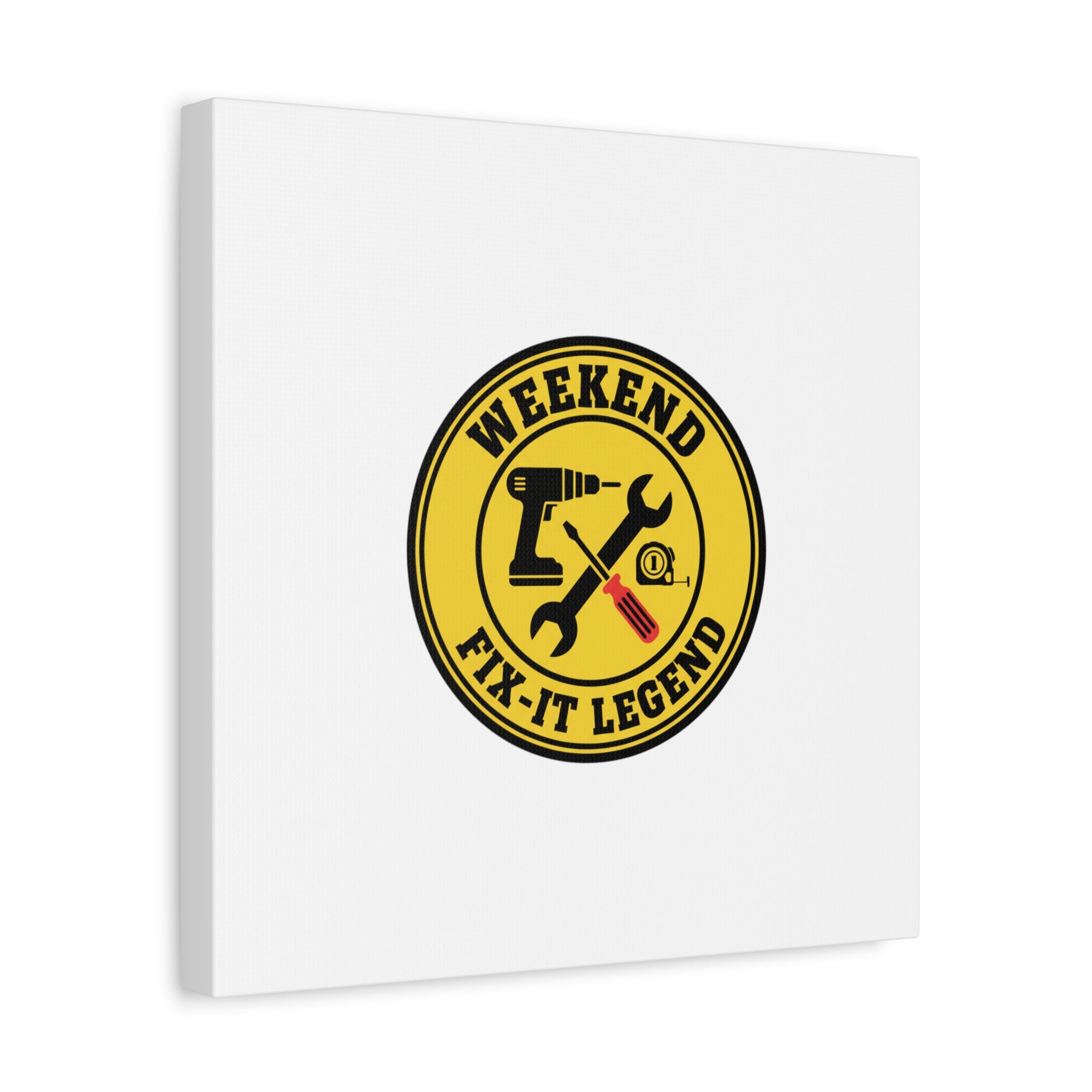 Weekend Fix-It Legend Canvas | DIY maker graphic, workshop tools