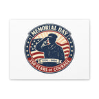 Memorial Day USA 250 Canvas, 1776–2026 Vintage Distressed Patriotic Print