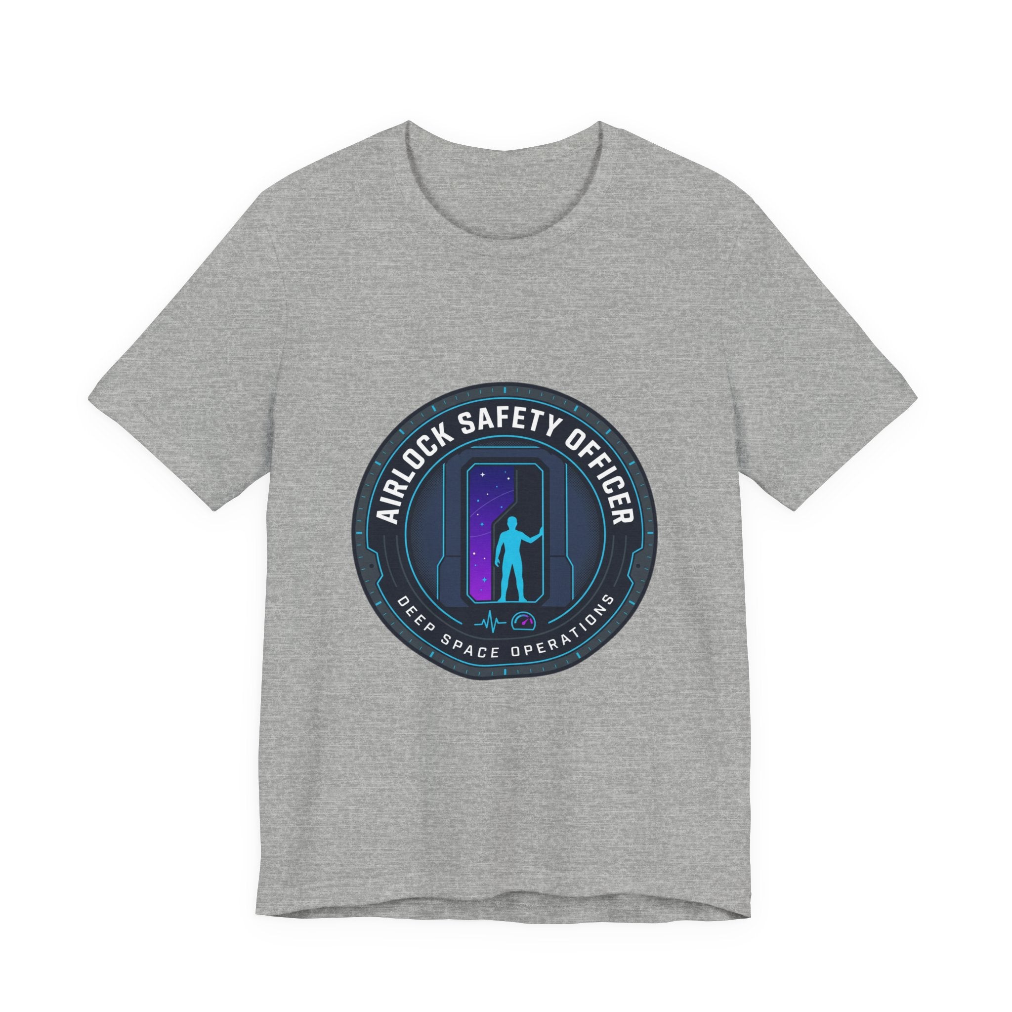 Airlock Safety Officer Tee | mission patch, hard sci-fi space survival