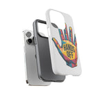 Hands Off Phone Case — Bold Geometric Palm Graphic