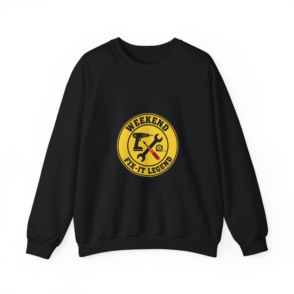 Weekend Fix-It Legend Crewneck Sweatshirt | DIY shirt, workshop tools