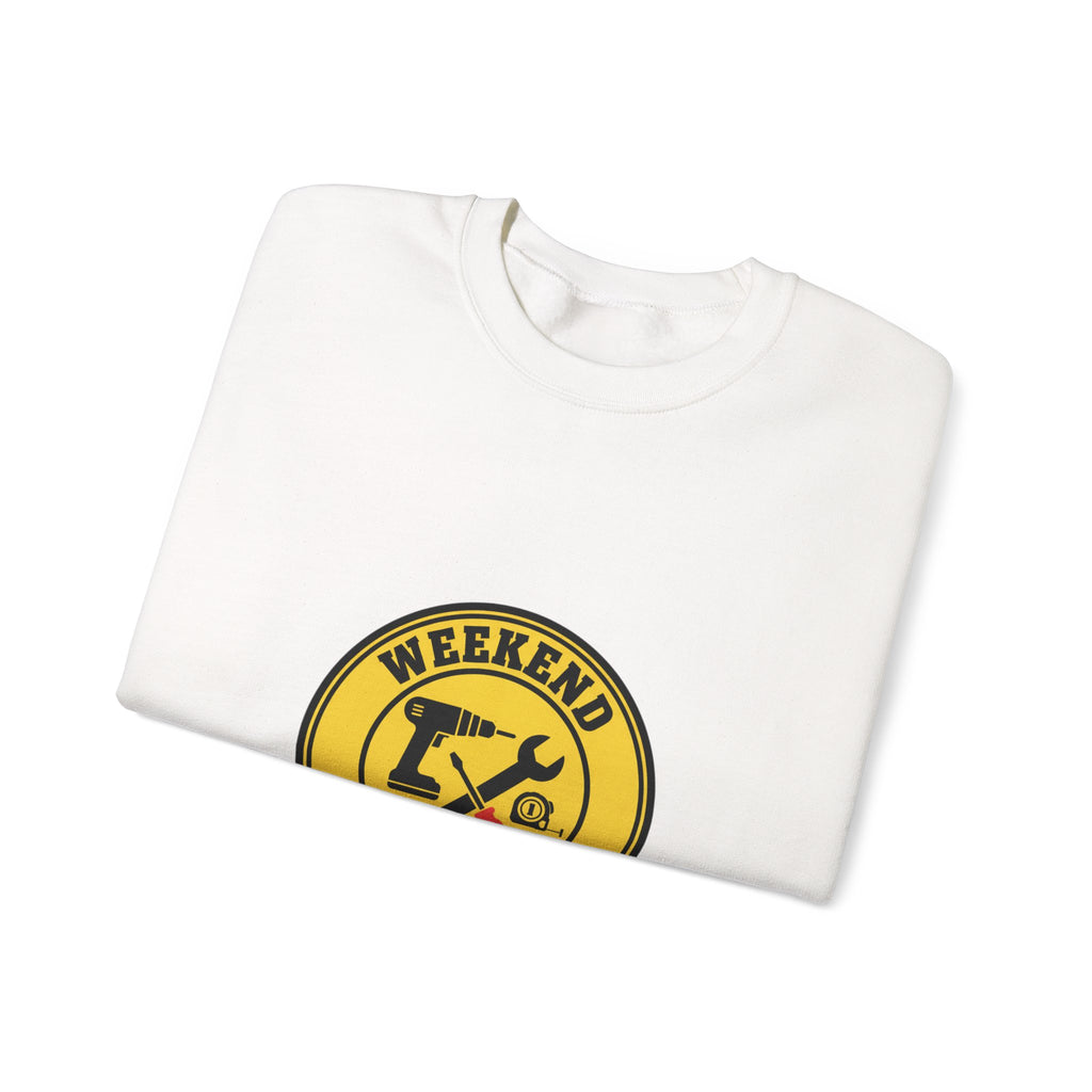 Weekend Fix-It Legend Crewneck Sweatshirt | DIY shirt, workshop tools