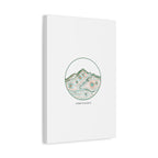 Topographic Contour Line Mountain Canvas, topographic map print | terrain poster