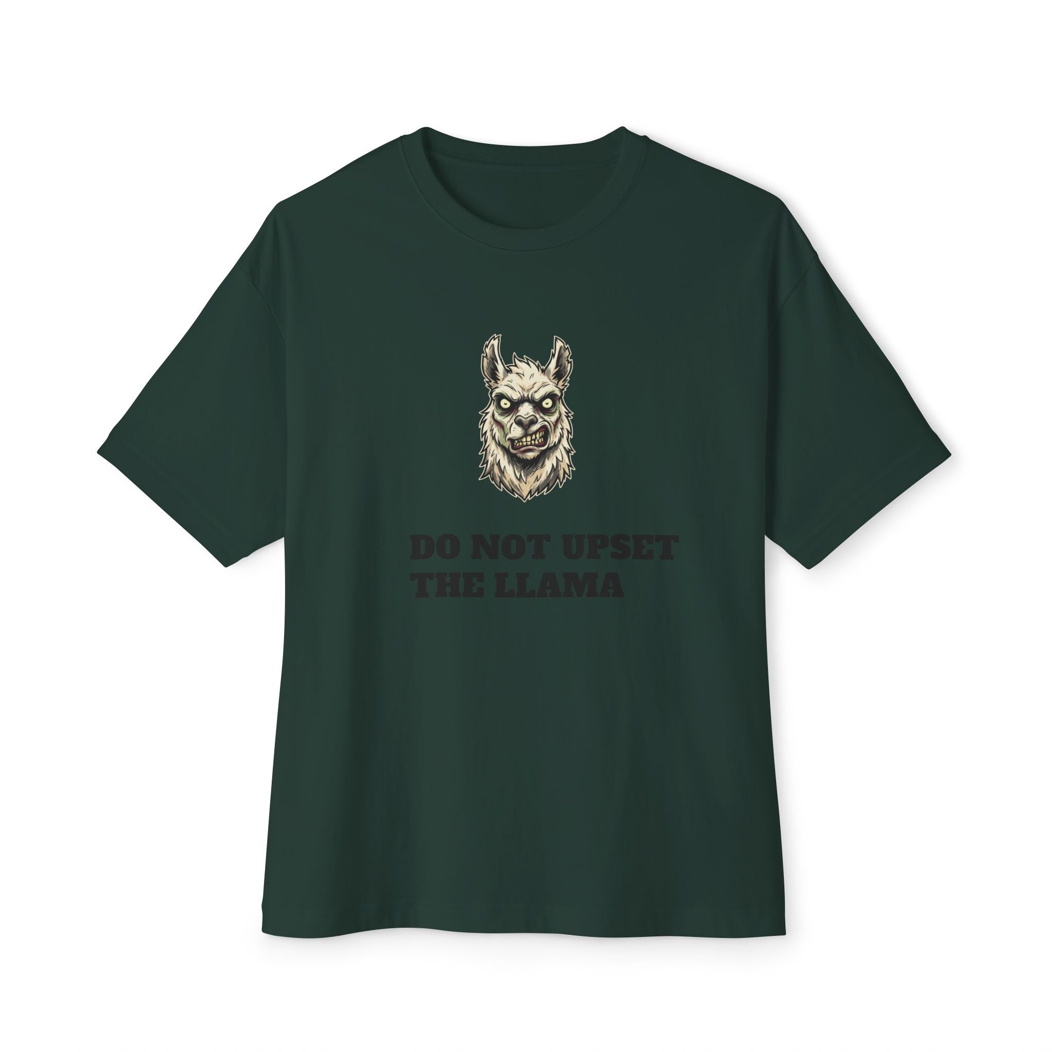 Do Not Upset the Llama Tee — Funny Llama Graphic Boxy T‑Shirt