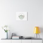 Topographic Contour Line Mountain Canvas, topographic map print | terrain poster