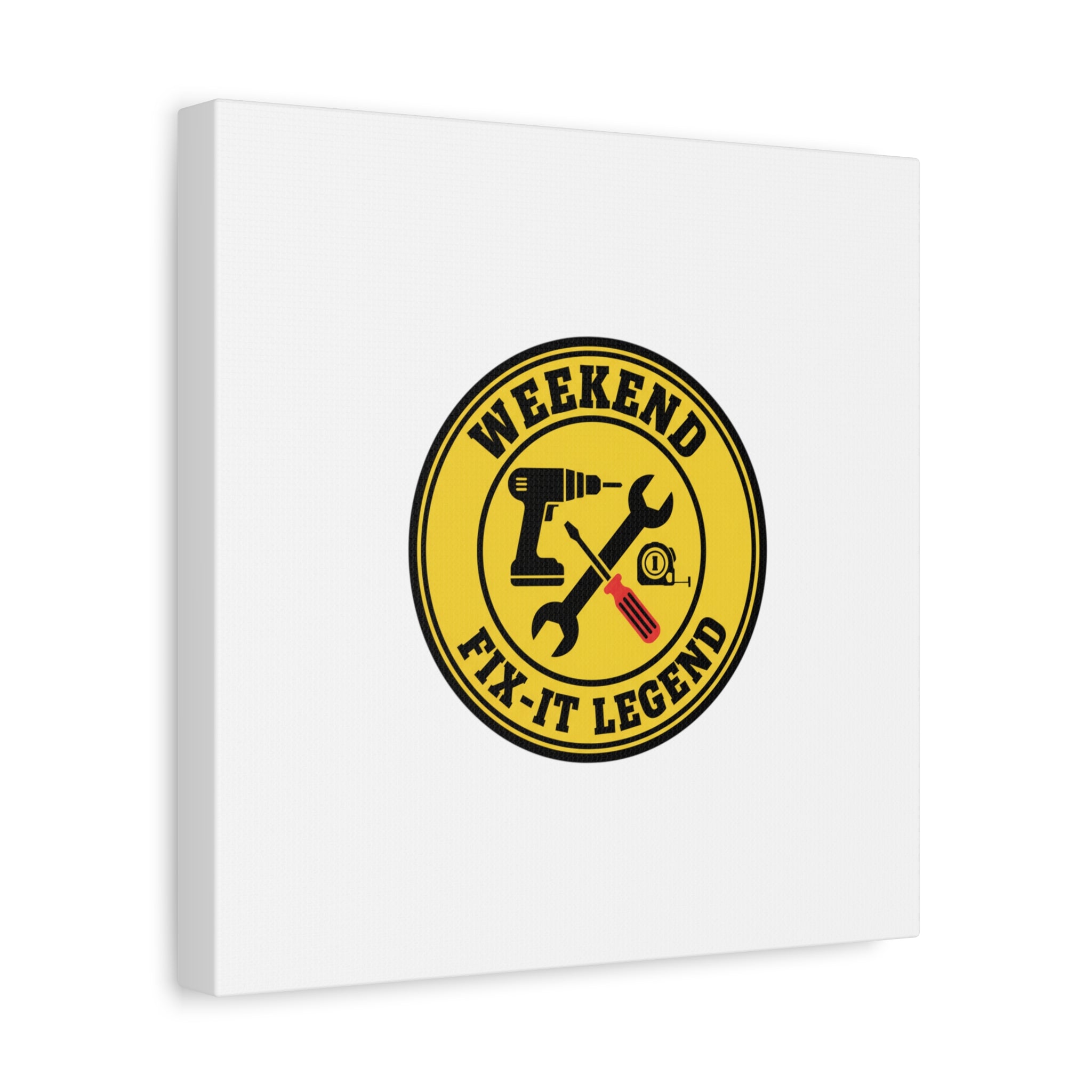 Weekend Fix-It Legend Canvas | DIY maker graphic, workshop tools