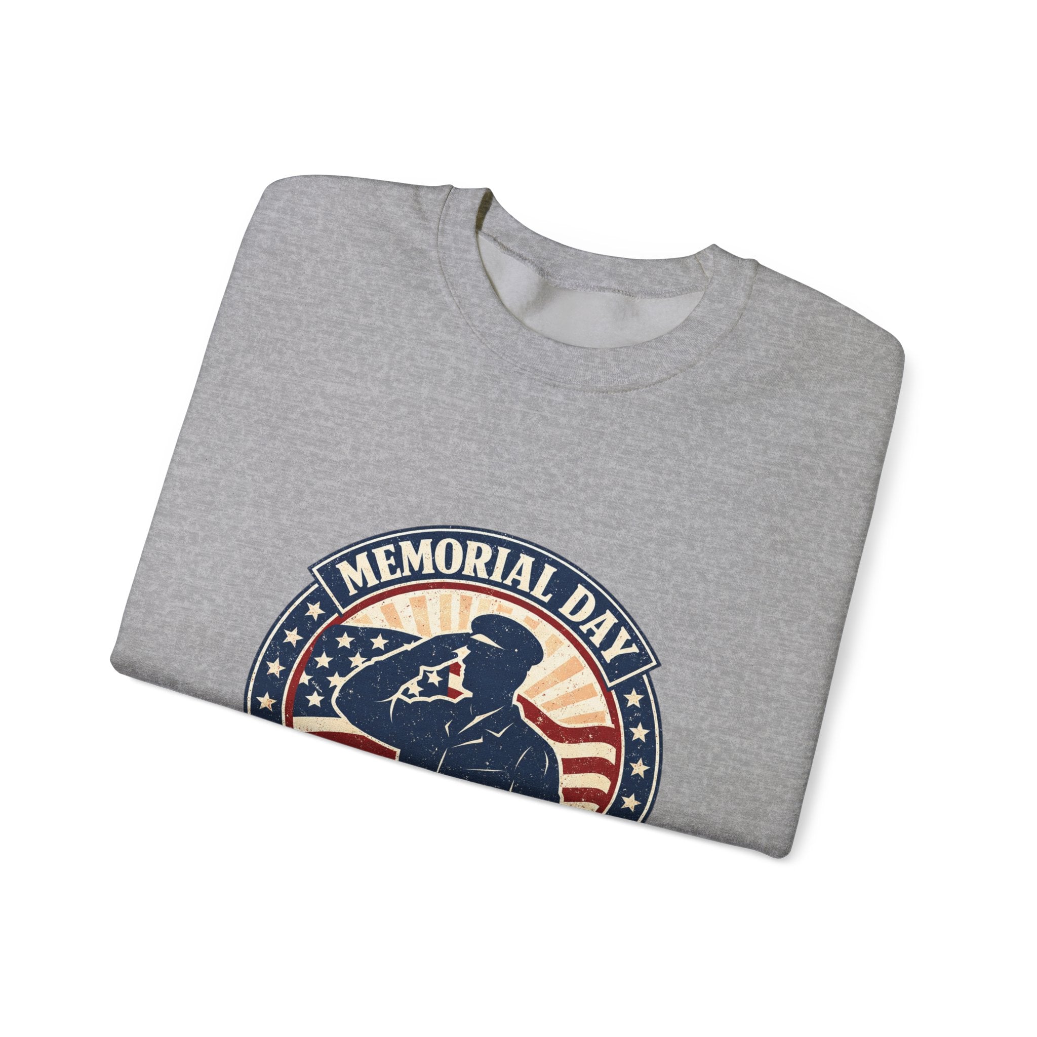 Memorial Day USA 250 Crewneck Sweatshirt | 1776–2026 Vintage Distressed Patriotic