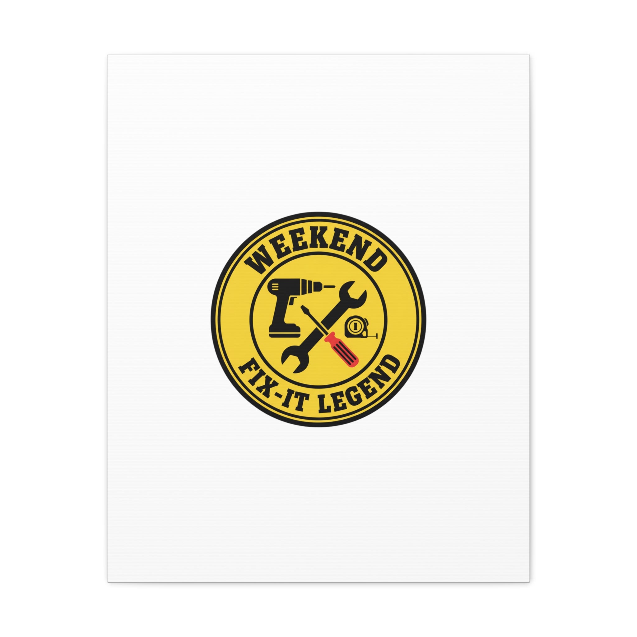 Weekend Fix-It Legend Canvas | DIY maker graphic, workshop tools