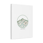 Topographic Contour Line Mountain Canvas, topographic map print | terrain poster