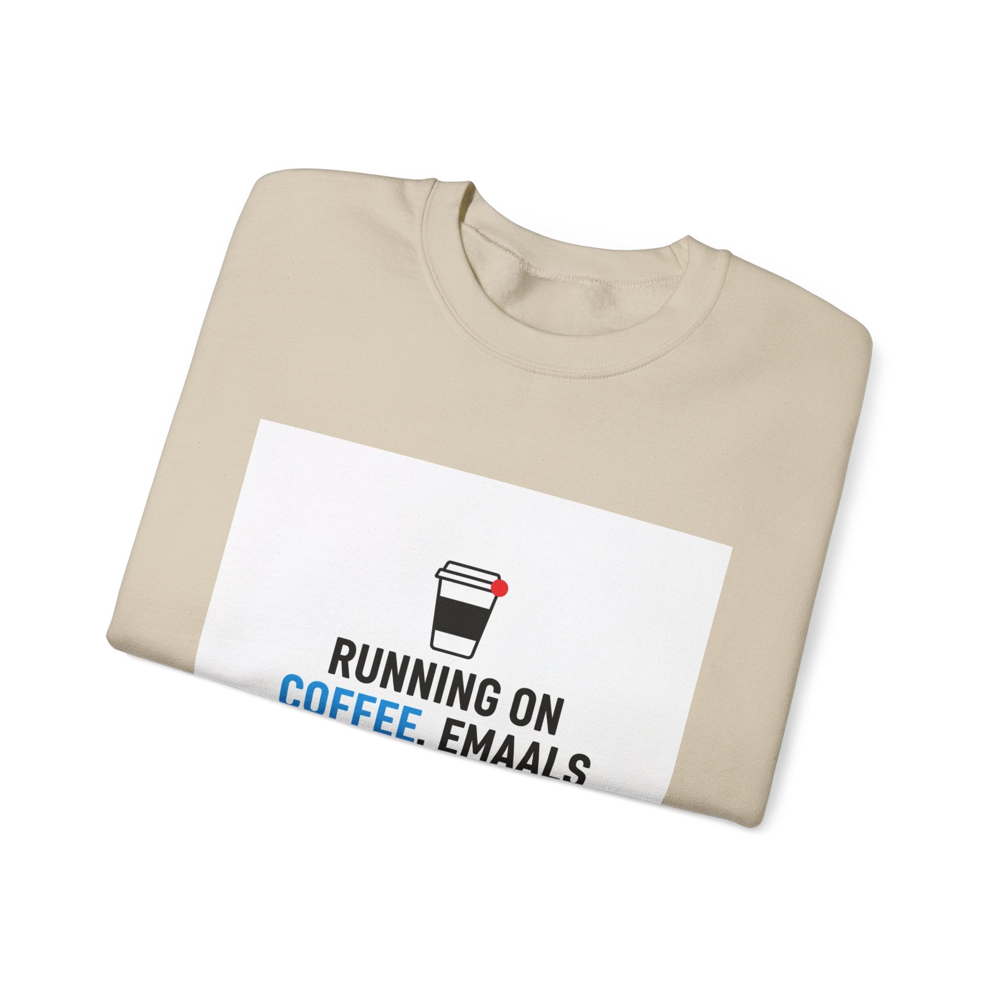 Running on Coffee, Emails & Cortisol Sweatshirt | cortisol shirt, stress meme