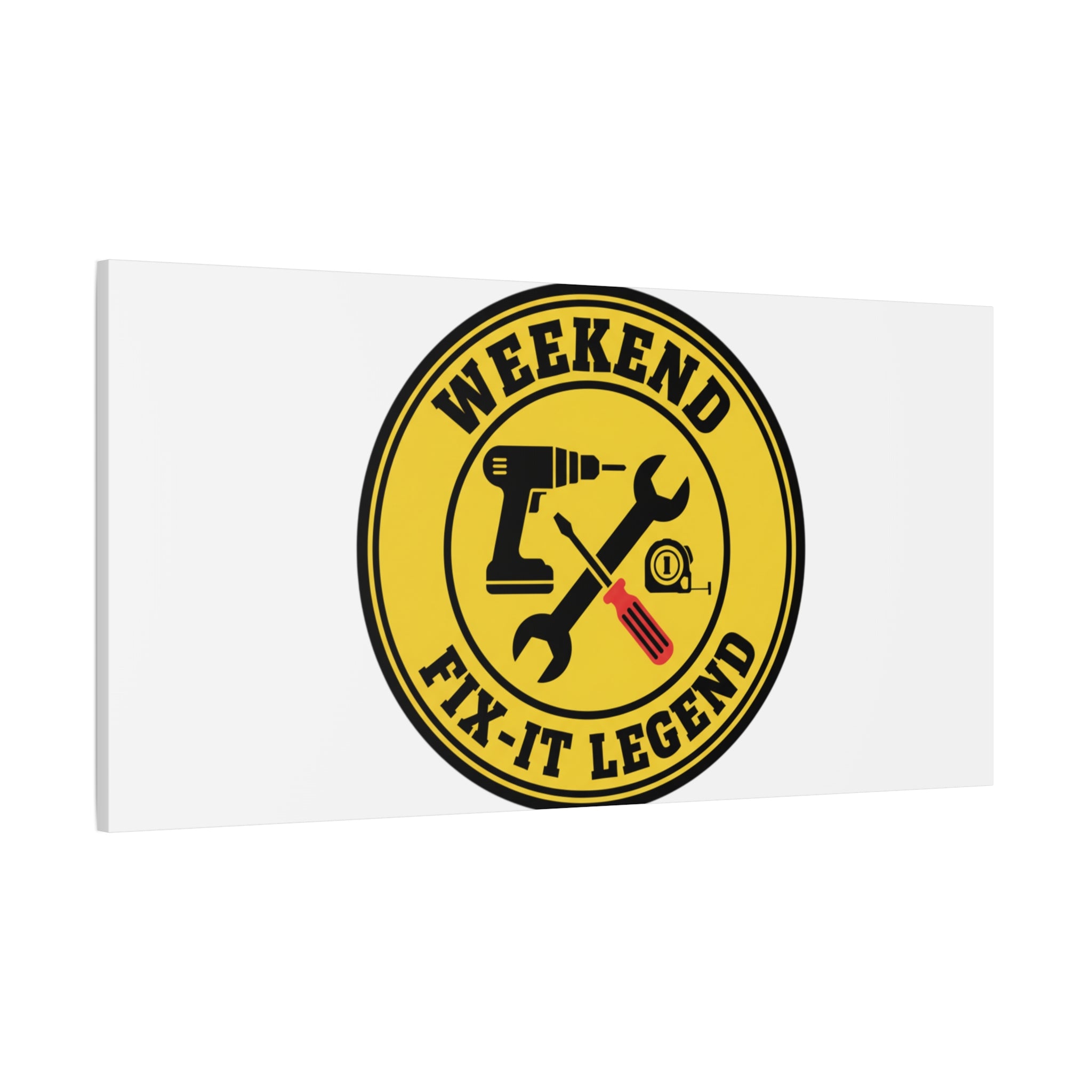 Weekend Fix-It Legend Canvas | DIY maker graphic, workshop tools