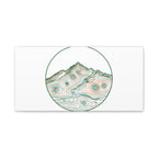 Topographic Contour Line Mountain Canvas, topographic map print | terrain poster