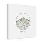 Topographic Contour Line Mountain Canvas, topographic map print | terrain poster