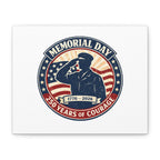 Memorial Day USA 250 Canvas, 1776–2026 Vintage Distressed Patriotic Print