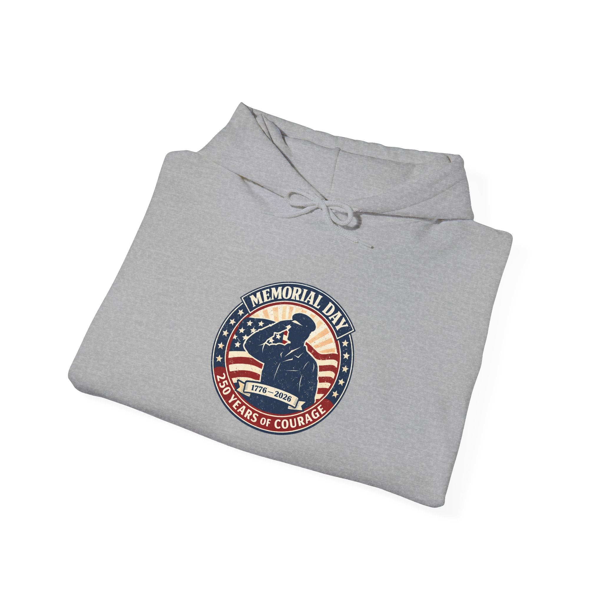 USA 250 Memorial Day Hoodie | 1776–2026 Vintage Distressed Patriotic
