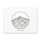 Topographic Contour Line Mountain Canvas, topographic map print | terrain poster