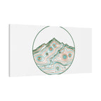 Topographic Contour Line Mountain Canvas, topographic map print | terrain poster