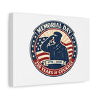 Memorial Day USA 250 Canvas, 1776–2026 Vintage Distressed Patriotic Print