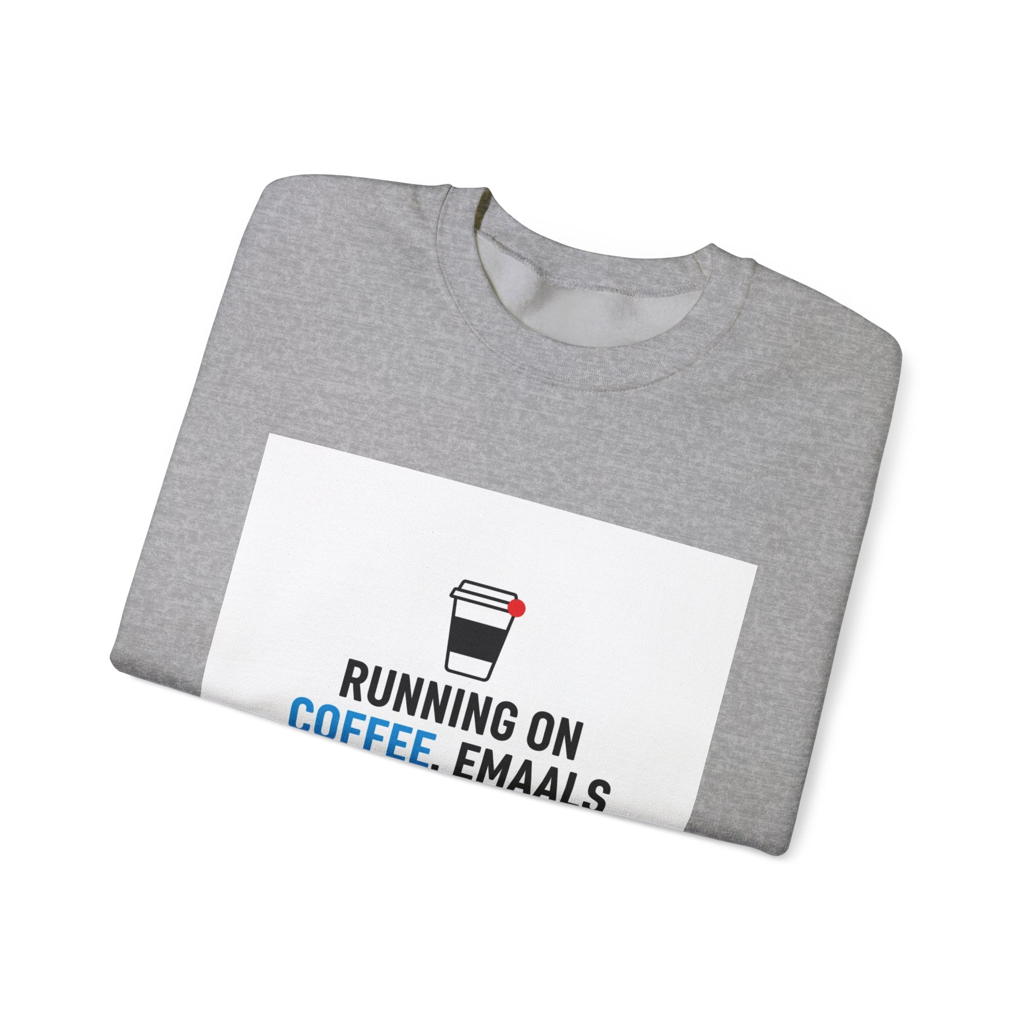 Running on Coffee, Emails & Cortisol Sweatshirt | cortisol shirt, stress meme