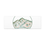 Topographic Contour Line Mountain Canvas, topographic map print | terrain poster
