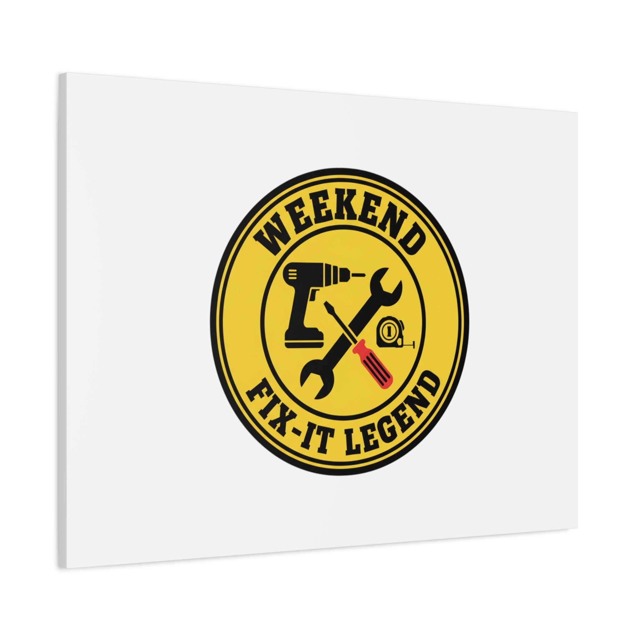 Weekend Fix-It Legend Canvas | DIY maker graphic, workshop tools