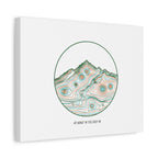 Topographic Contour Line Mountain Canvas, topographic map print | terrain poster