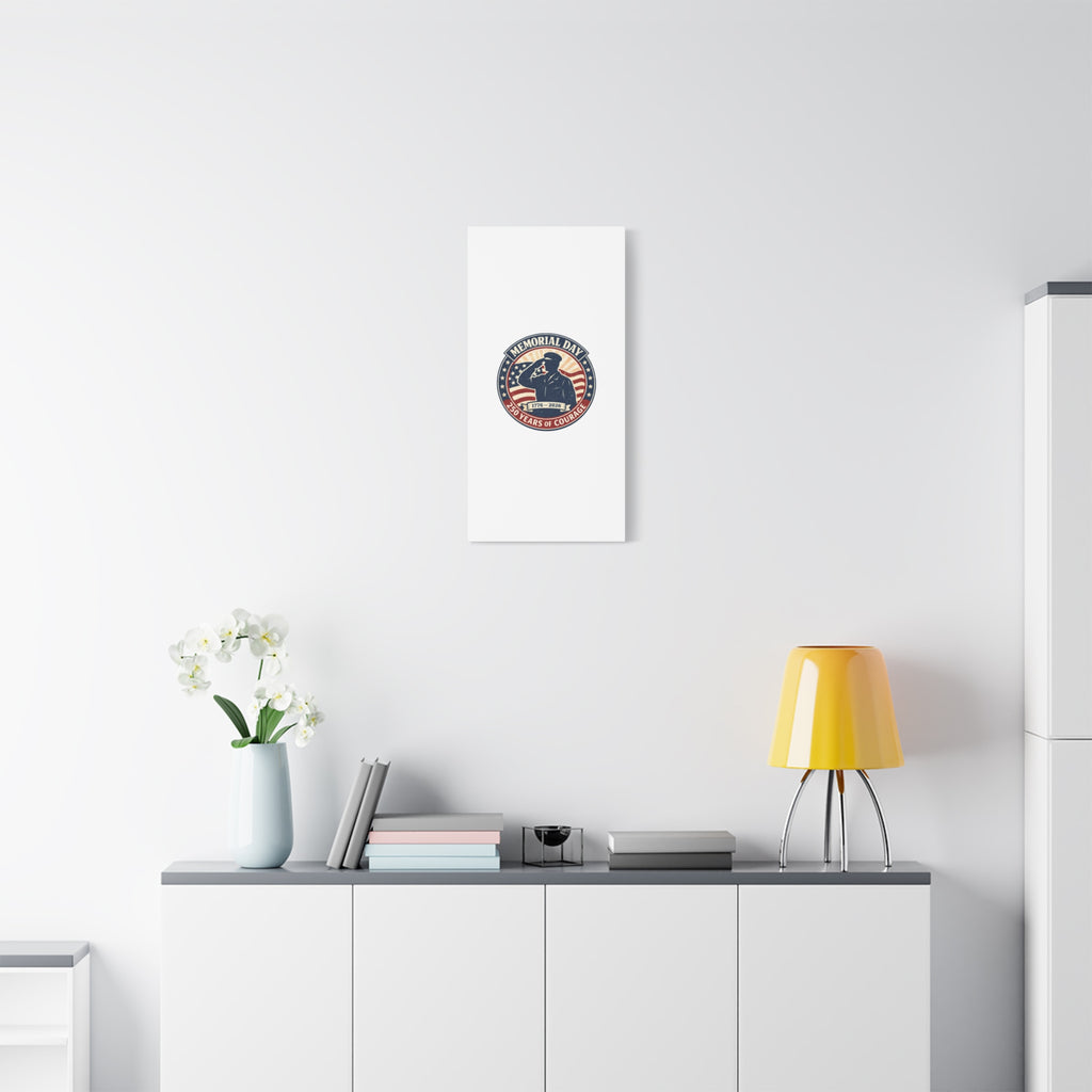 Memorial Day USA 250 Canvas, 1776–2026 Vintage Distressed Patriotic Print