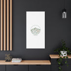 Topographic Contour Line Mountain Canvas, topographic map print | terrain poster