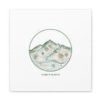 Topographic Contour Line Mountain Canvas, topographic map print | terrain poster